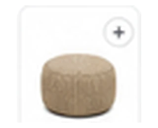 Pouf en tissu à nettoyer