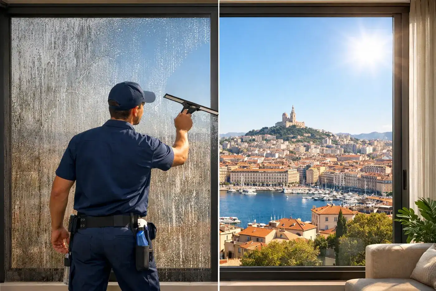Nettoyage vitres Marseille